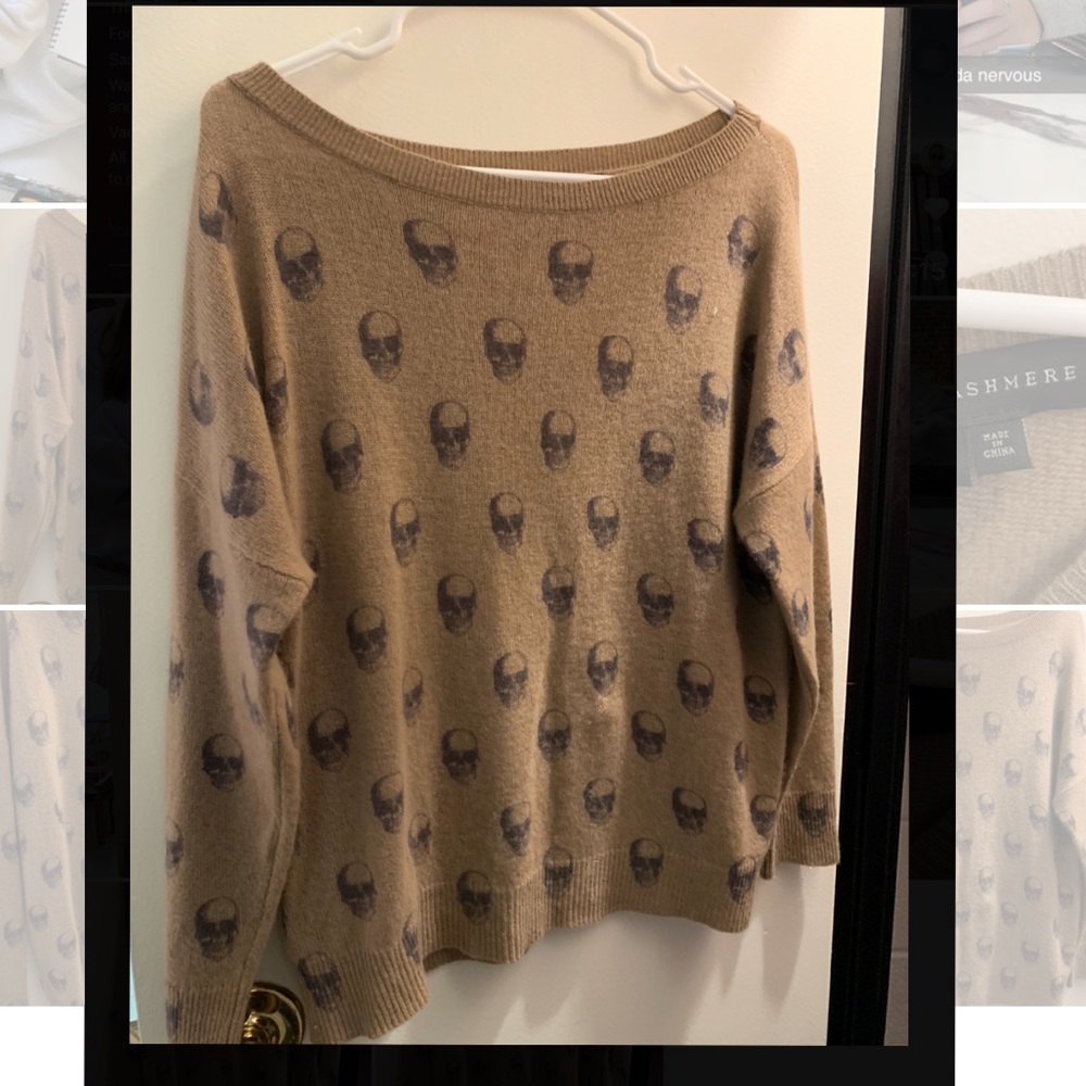 skull cashmere sweater
